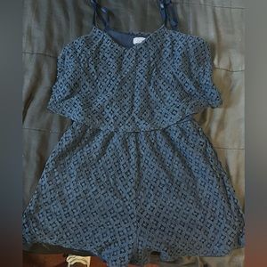 M Navy Romper
